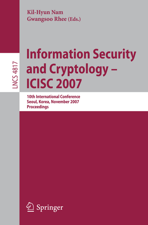 Information Security and Cryptology - ICISC 2007 - 