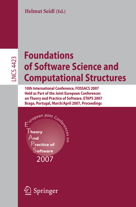 Foundations of Software Science and Computational Structures - 