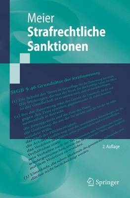 Strafrechtliche Sanktionen - Bernd-Dieter Meier