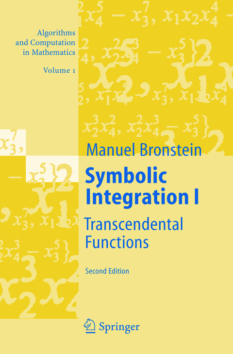 Symbolic Integration I - Manuel Bronstein