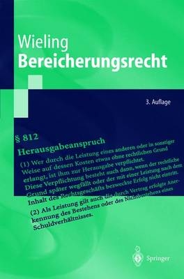 Bereicherungsrecht - Hans J. Wieling