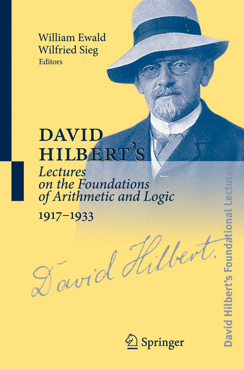 David Hilbert's Lectures on the Foundations of Arithmetic and Logic 1917-1933 - 