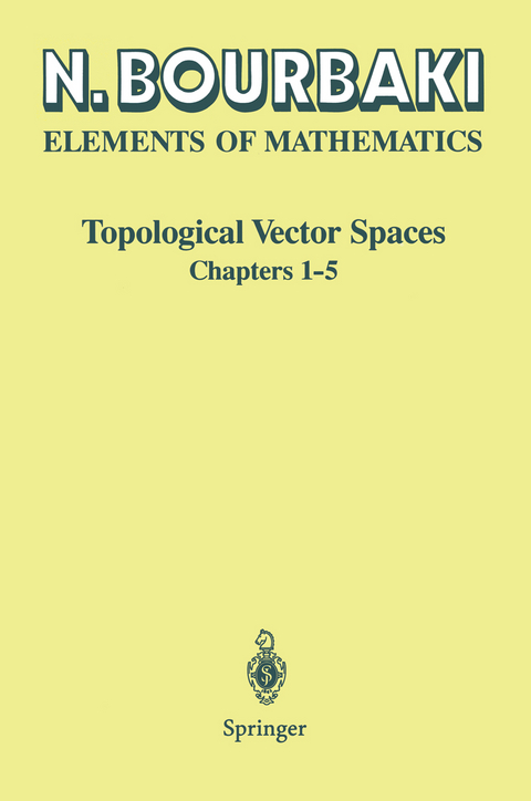 Topological Vector Spaces - N. Bourbaki