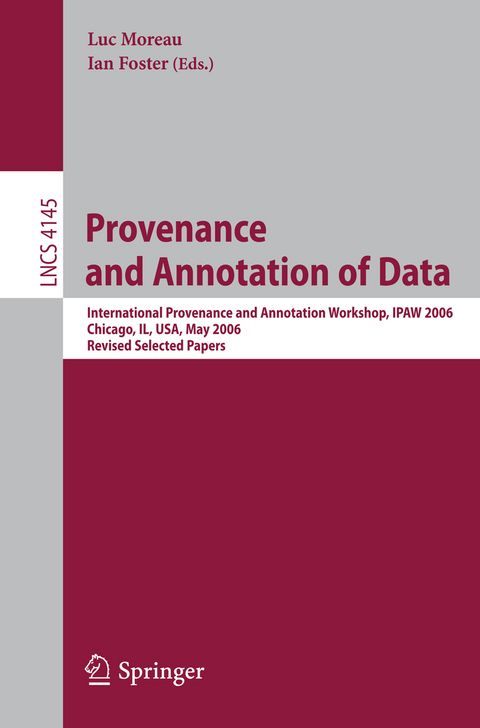 Provenance and Annotation of Data - 