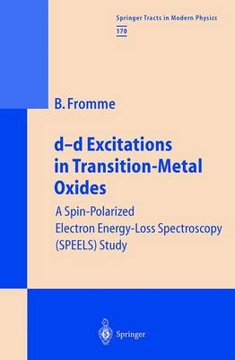 d-d Excitations in Transition-Metal Oxides - Bärbel Fromme