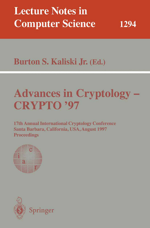 Advances in Cryptology - CRYPTO '97 - 