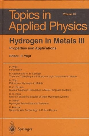 Hydrogen in Metals III - 