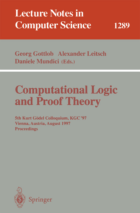 Computational Logic and Proof Theory - 