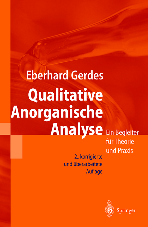 Qualitative Anorganische Analyse - Eberhard Gerdes