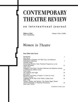 Women in Theatre 2Â£3 - Julia Pascal