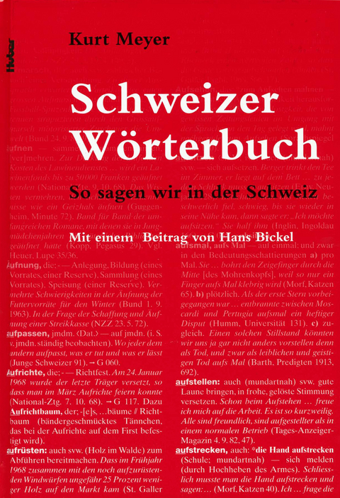 Schweizer Wörterbuch - Kurt Meyer