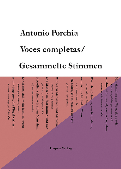 Voces Completas /Gesammelte Stimmen (edition tropen, Bd. 7) - Antonio Porchia