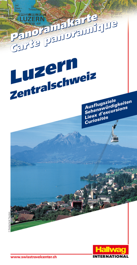 Zentralschweiz / Luzern Panoramakarte