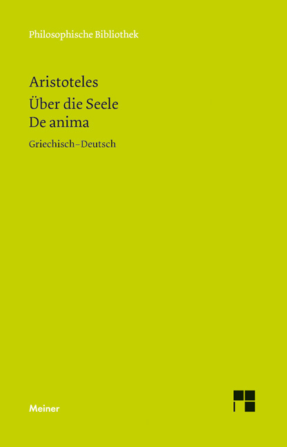 Über die Seele. De anima -  Aristoteles