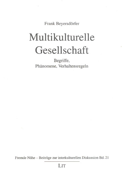 Multikulturelle Gesellschaft - Frank Beyersdörfer