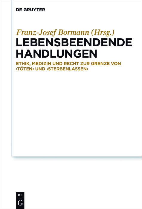 Lebensbeendende Handlungen - 