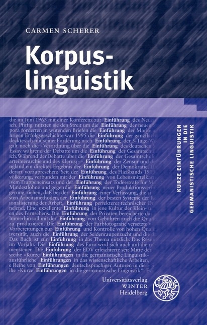 Korpuslinguistik - Carmen Scherer