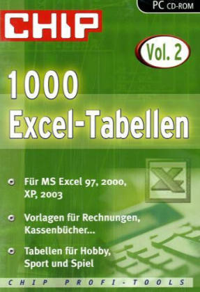 1000 Excel-Tabellen, CD-ROM. Vol.2