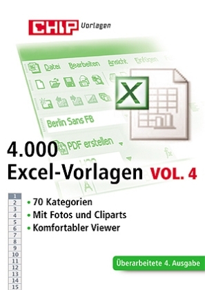 4.000 Excel-Vorlagen, 1 CD-ROM