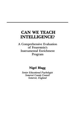 Can We Teach Intelligence? - Nigel Blagg