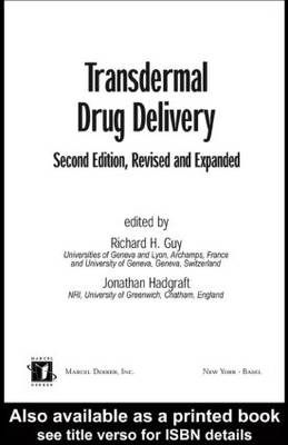 Transdermal Drug Delivery Systems - 