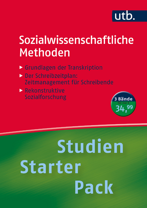 Sozialwissenschaftliche Methoden. Studien-Starter-Pack - Susanne Fuß, Ute Karbach, Ralf Bohnsack