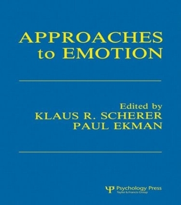 Approaches To Emotion - 