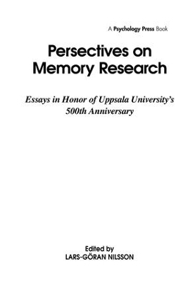 Perspectives on Memory Research - 