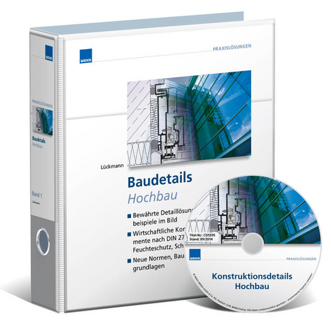 Baudetails Hochbau, 2 Bände + CD-ROM - Rudolf Lückmann