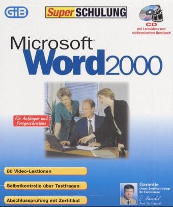 Superschulung Microsoft Word 2000, 1 CD-ROM - Malte Borges, Jörg Schumacher