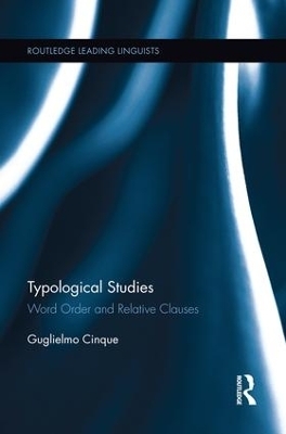 Typological Studies - Guglielmo Cinque