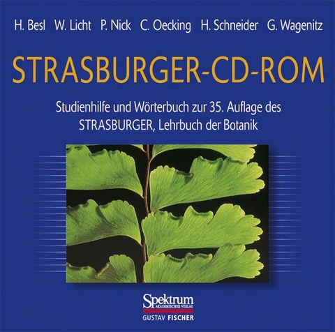 Strasburger -  CD-ROM - Helmut Besl, Wolfgang Licht, Claudia Oecking, Peter Nick, Heinz Schneider, Gerhard Wagenitz