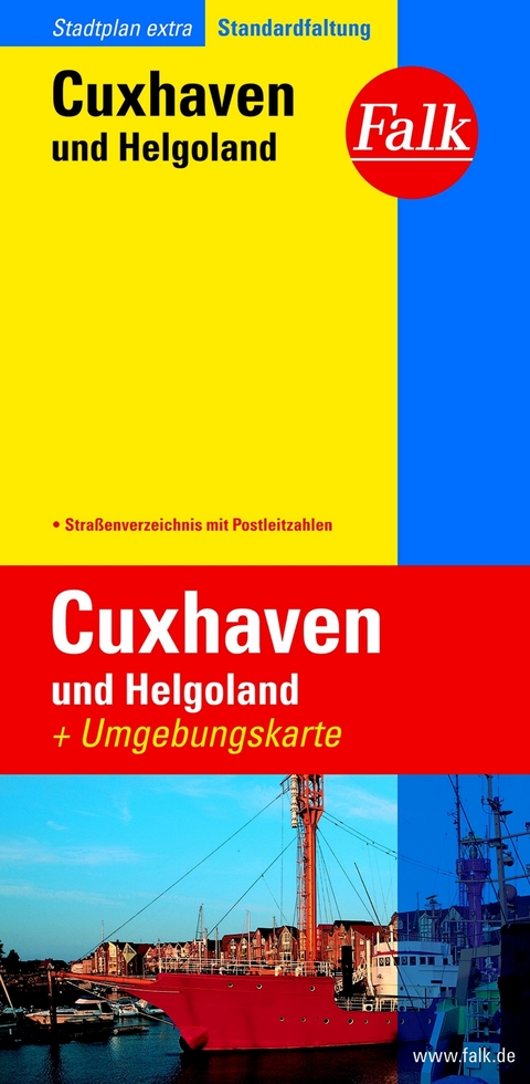 Falk Stadtplan Extra Standardfaltung Cuxhaven und Helgoland 1:17 500