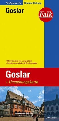 Falk Stadtplan Extra Standardfaltung Goslar mit Ortsteilen von Langelsheim 1:17