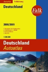 Falk Autoatlas Falkfaltung Deutschland 2008 /2009