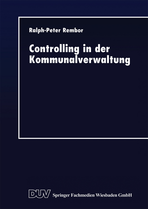 Controlling in der Kommunalverwaltung