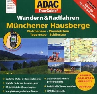 Wandern & Radfahren Münchener Hausberge, 1 DVD-ROM