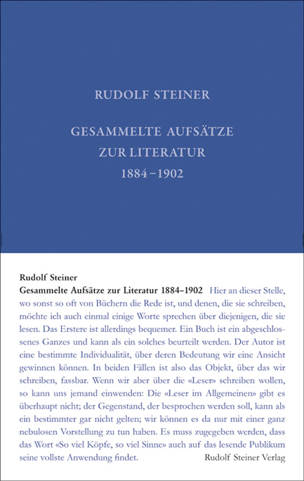 Gesammelte Aufsätze zur Literatur 1884–1902 - Rudolf Steiner