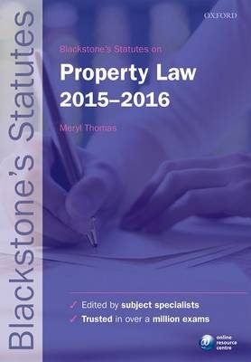 Blackstone's Statutes on Property Law 2015-2016 - 