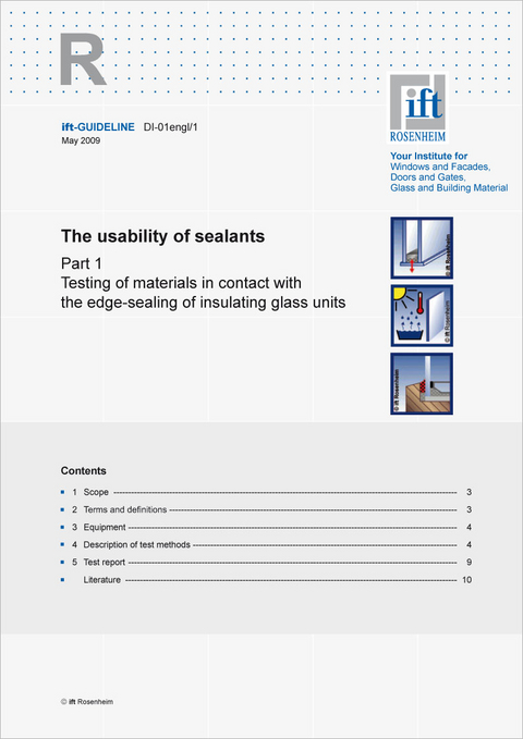 ift-Guideline DI-01Engl/1 -  ift Rosenheim GmbH