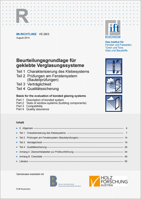 ift-Richtlinie VE-08/3 -  ift Rosenheim GmbH