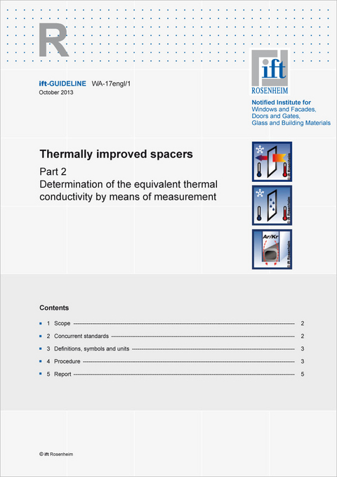 ift-guideline WA-17engl/1 -  ift Rosenheim GmbH