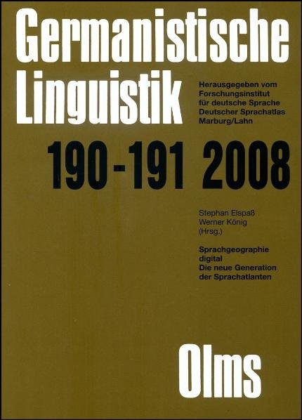 Germanistische Linguistik / Sprachgeographie digital - 