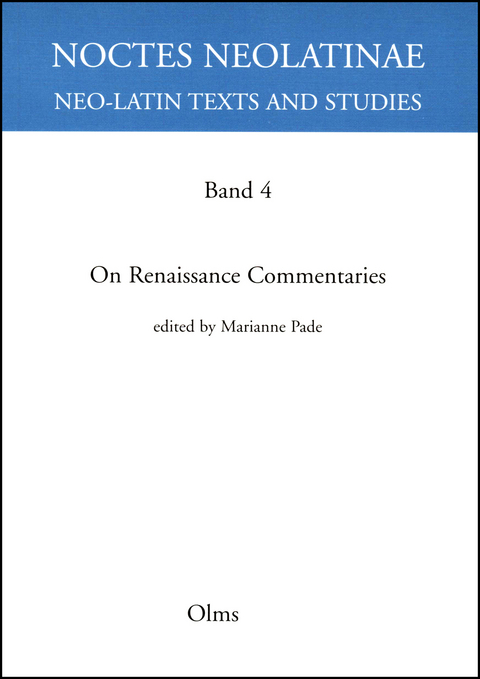 On Renaissance Commentaries - 