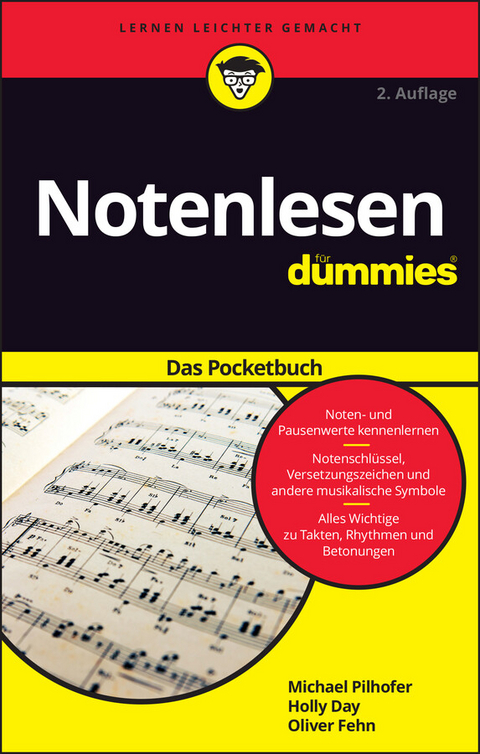 Notenlesen für Dummies Pocketbuch - Michael Pilhofer, Holly Day, Oliver Fehn