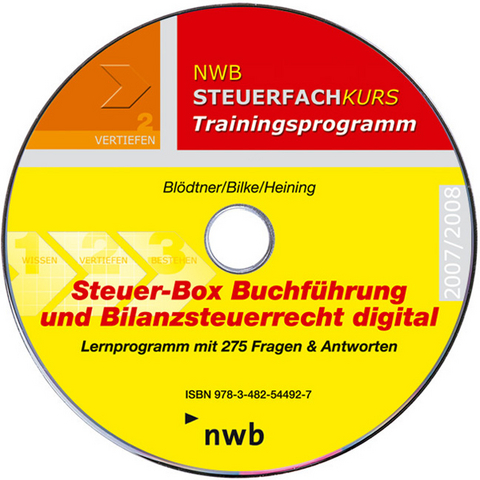 Steuer-Box Buchführung und Bilanzsteuerrecht digital 2007/2008 - Wolfgang Blödtner, Kurt Bilke, Rudolf Heining