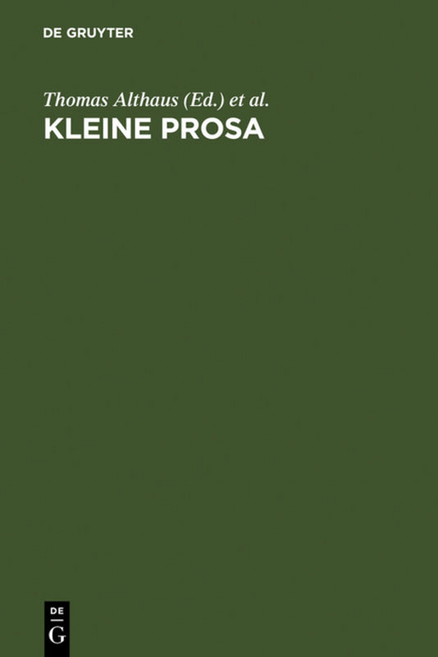 Kleine Prosa - 