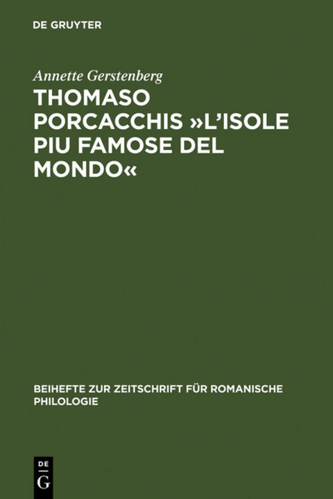 Thomaso Porcacchis »L'Isole piu famose del mondo« - Annette Gerstenberg