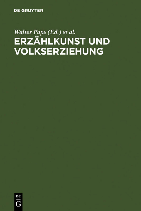 Erzählkunst und Volkserziehung - 