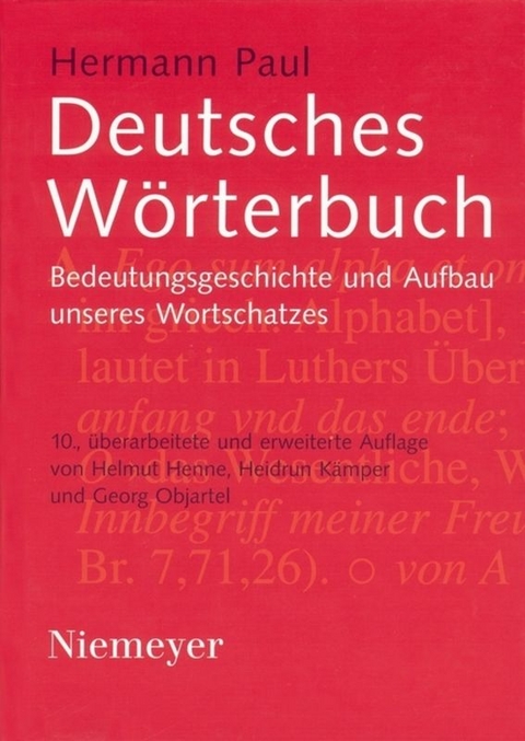 Deutsches Wörterbuch - Hermann Paul